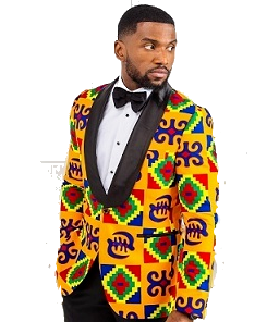 Kente Men's Blazer