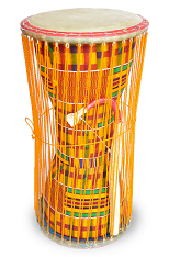 Kente Adorned African Drum