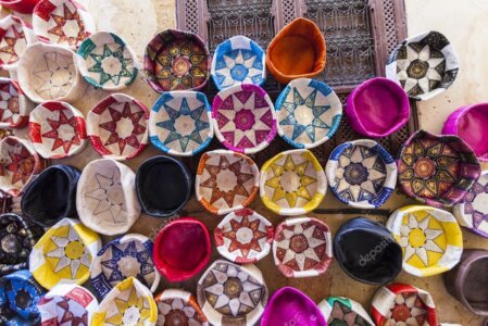 Collage of African fashion, crafts and home decor from Ghana