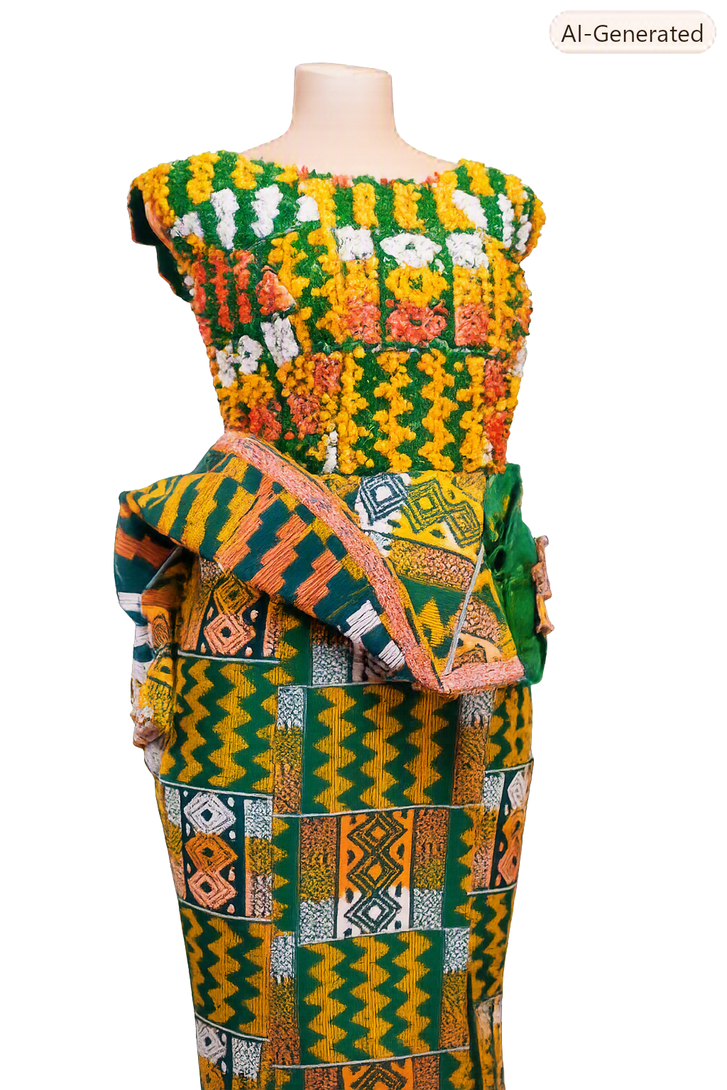 Ghanaian artisan handcrafting a product in a small workshop